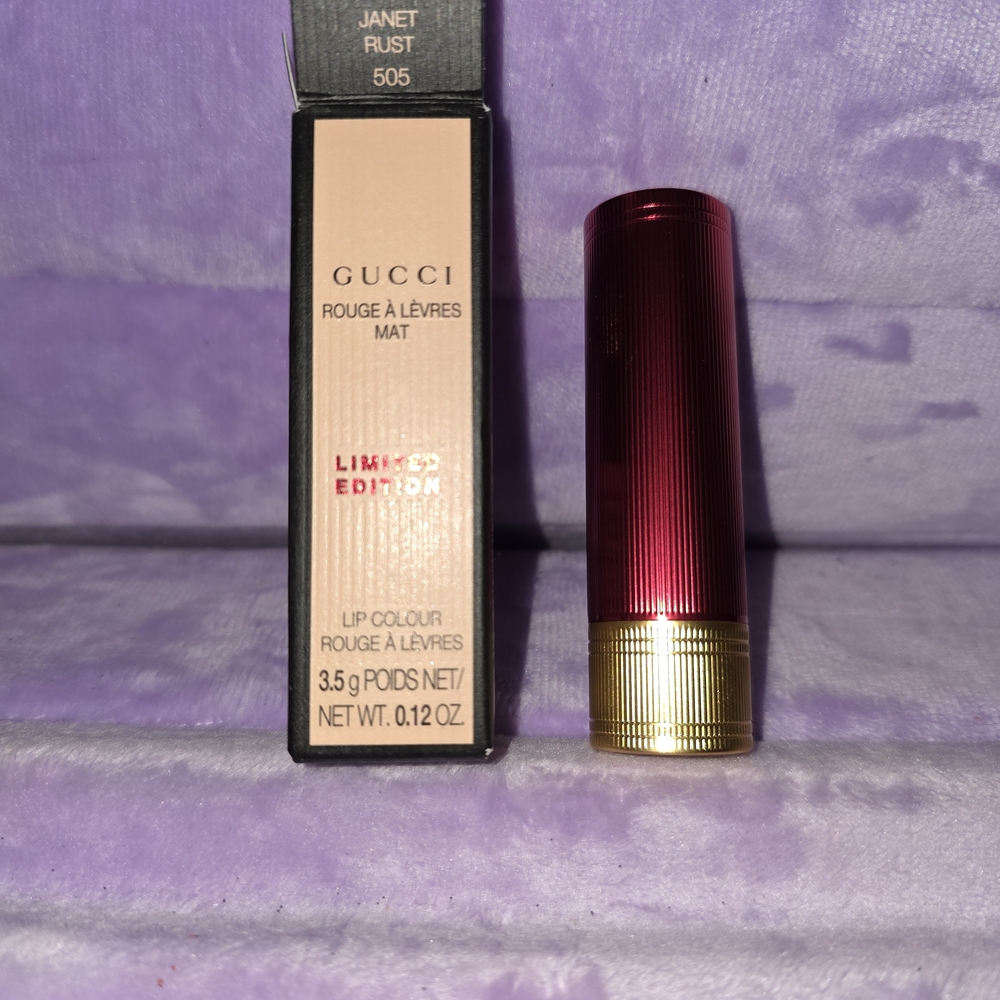 Gucci Matte Lipstick Color Janet Rust Limited Edition Packaging New In Box - Picture 2 of 5